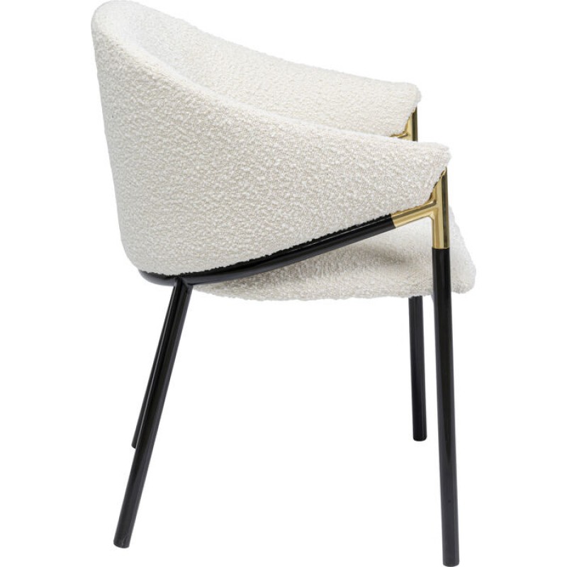 Chair with Armrest Boulevard White